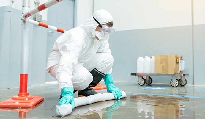 Hazmat spill cleanup
