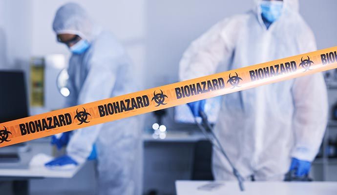 Biohazard decontamination service