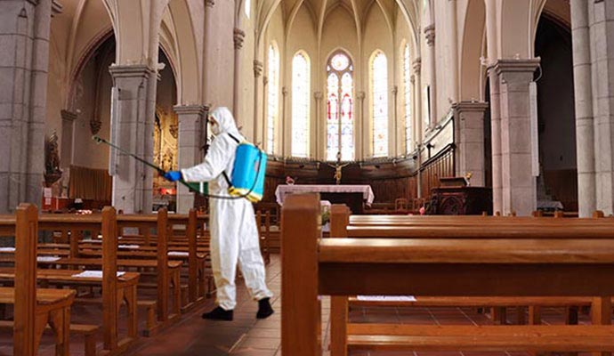 Church disinfecting service