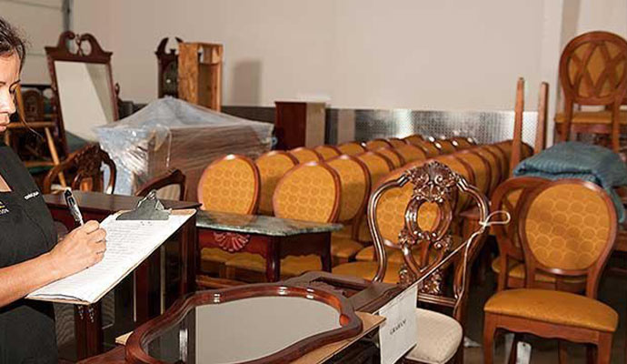 Furniture inventory and cleaning service