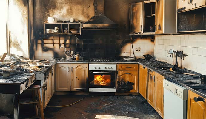 Kitchen Fire Restoration in Charlotte