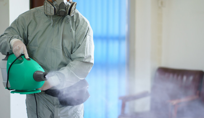 Smoke odor deodorization service using fogger