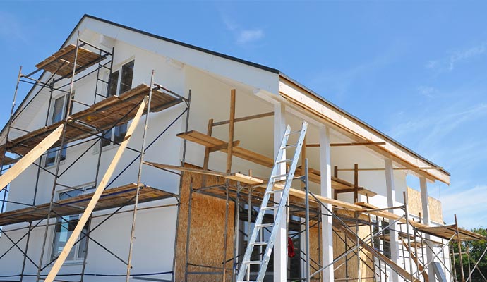 House reconstruction service in progress