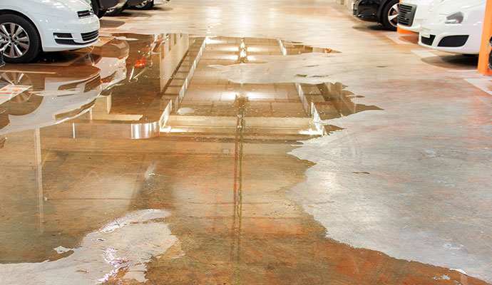 Garage Water Damage Restoration in Charlotte
