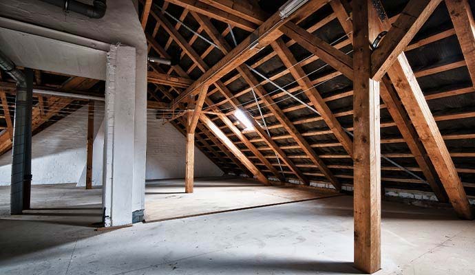 Reconstructed attic