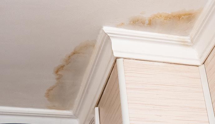 Water damaged ceiling