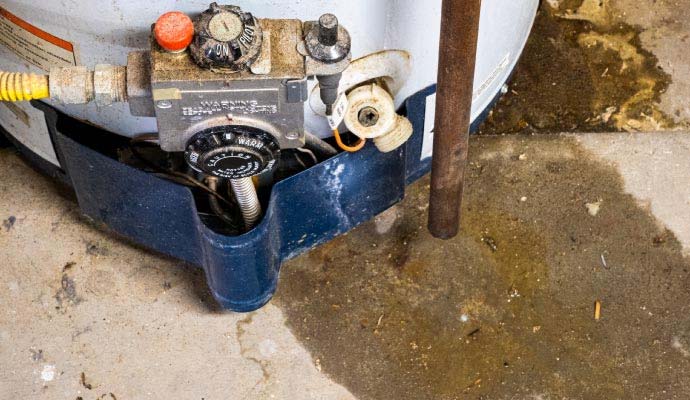 Water leaking from water heater